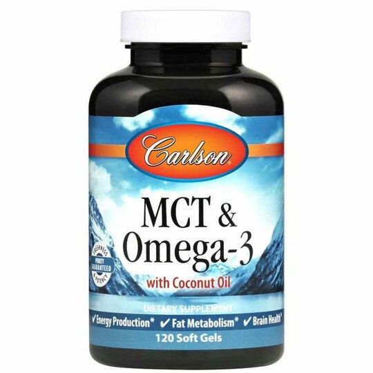 MCT & Omega3 with Coconut Oil, Carlson Labs